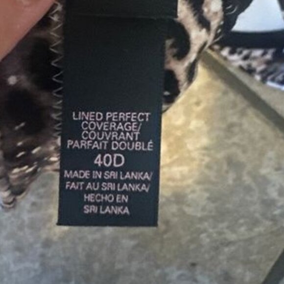 Victoria’s Secret Leopard Print Lace Bra 40D Perfect Coverage NWOT - Picture 4 of 4